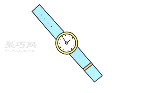 手表简笔画如何画 来看手表简笔画画法