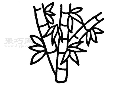 怎么画竹子简单又漂亮 一步一步教你画竹子简笔画