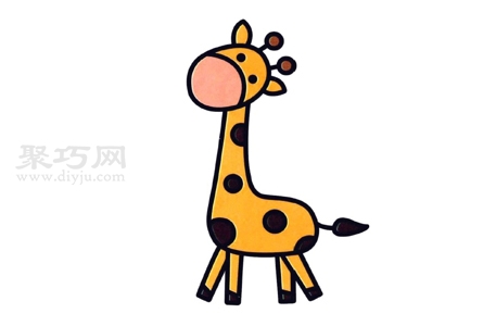 如何画可爱长颈鹿才好看 可爱长颈鹿简笔画画法