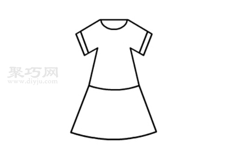 连衣裙简单画法图片