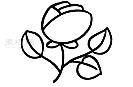 玫瑰花怎么画简单又漂亮 一步一步教你画玫瑰花简笔画