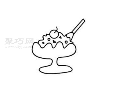 幼儿画冰淇淋画法 一起来学冰淇淋简笔画