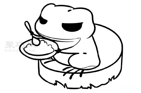如何画旅行青蛙最简单 旅行青蛙简笔画画法