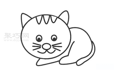小猫咪如何画最简单 一步一步教你小猫咪简笔画画法