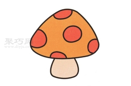 蘑菇如何画最简单 蘑菇简笔画画法