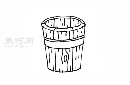 木水桶简笔画图片