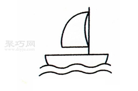 如何画帆船简单又漂亮 帆船简笔画画法