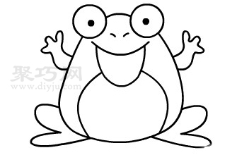 儿童画青蛙简笔画 简单又漂亮