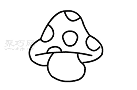 蘑菇如何画好看又简单 来学蘑菇简笔画画法