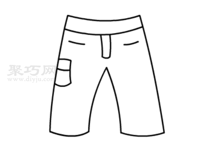 小朋友画裤子简单画法来学裤子简笔画