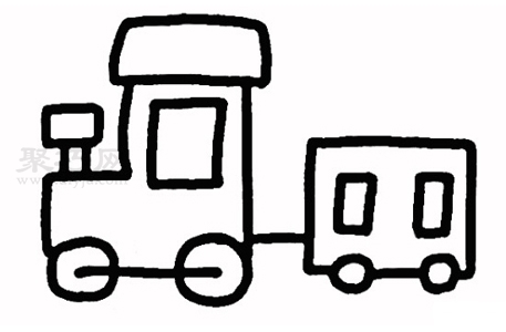 拖拉机画法步骤 一起来学拖拉机简笔画