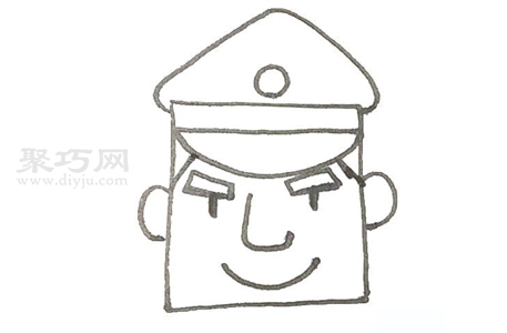 警察简笔画
