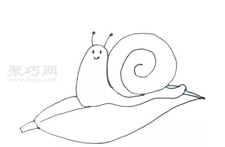 蜗牛如何画最简单 来学蜗牛简笔画画法