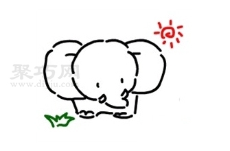 儿童画大象怎么画 来看大象简笔画画法