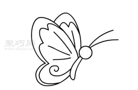 蝴蝶怎么画简单又漂亮 来学蝴蝶简笔画画法