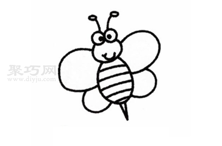 如何画蜜蜂才好看 蜜蜂简笔画教程