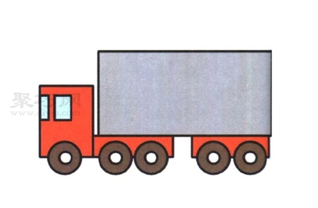 小货车的简单画法图片