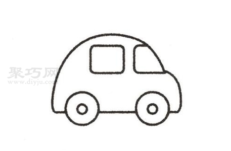 小汽车画法步骤 一起来学小汽车简笔画