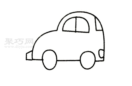 如何画小汽车简单又漂亮 来学小汽车简笔画画法
