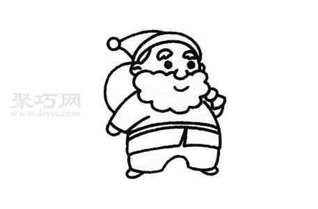圣诞老人怎么画简单又漂亮 来看圣诞老人简笔画画法