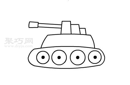 儿童画坦克教程 一起来学坦克简笔画