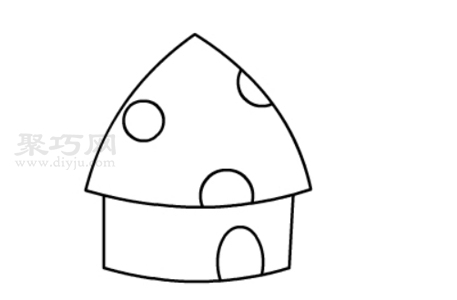 如何画蘑菇房子才好看 一步一步教你画蘑菇房子简笔画