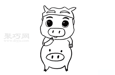 如何画猪猪侠最简单 一步一步教你猪猪侠简笔画画法