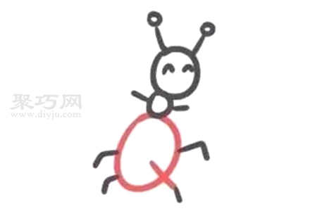 如何画小蚂蚁简单又漂亮 小蚂蚁简笔画步骤