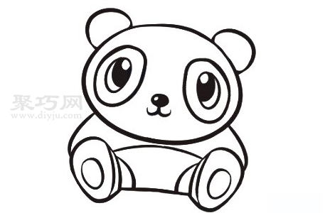 如何画大熊猫简单又漂亮 一步一步教你画大熊猫简笔画