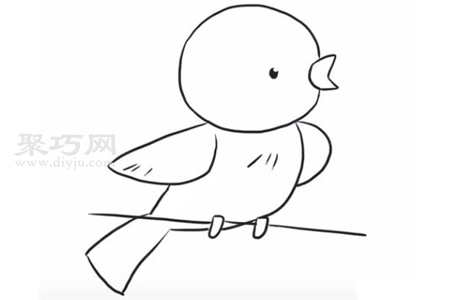 小鸟如何画 小鸟简笔画教程