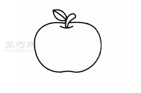 怎么画苹果？来看苹果简笔画画法