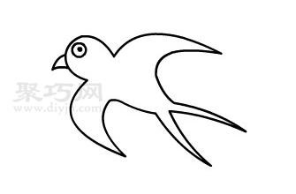 燕子怎么画简单的画法图片