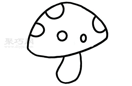 手指蘑菇简笔画图片