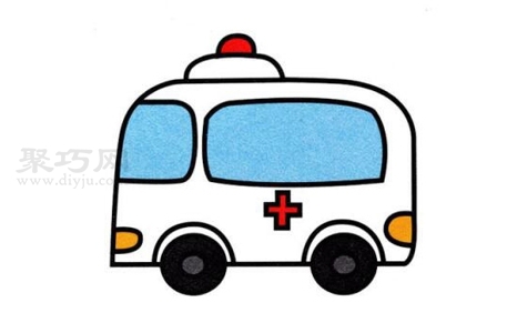 救护车简笔画简单画法