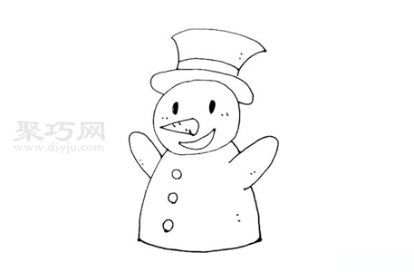 雪人画法 一起来学雪人简笔画