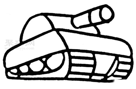 坦克怎么画简单又漂亮 来学坦克简笔画画法