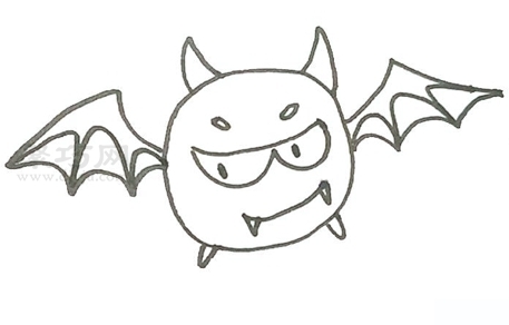 恶魔蝙蝠怎么画才好看 来学恶魔蝙蝠简笔画画法