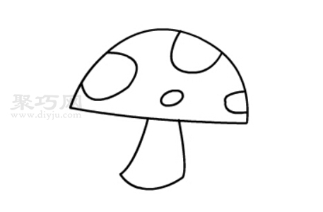蘑菇如何画才好看 蘑菇简笔画步骤