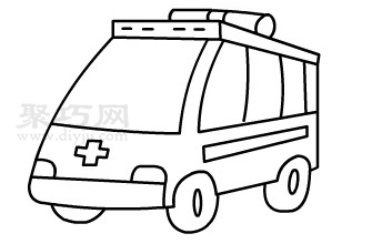 救护车怎么画简单又漂亮 一步一步教你画救护车简笔画
