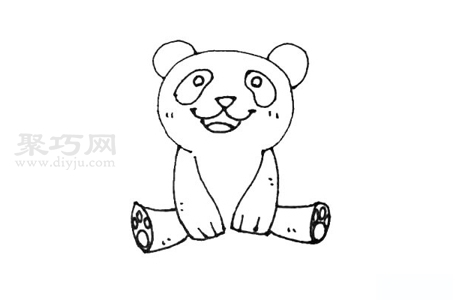 大熊猫怎么画才好看 来学大熊猫简笔画画法
