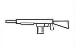 95式自动步枪简笔画怎么画好看又简单