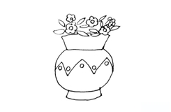 花瓶怎么画简单又漂亮 一步一步教你画花瓶简笔画