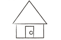 如何画房子 来看房子简笔画步骤