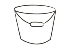 水桶画法教程 一起来学水桶简笔画