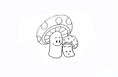小蘑菇怎么画最简单 小蘑菇简笔画教程