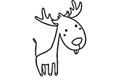 驯鹿如何画简单又漂亮 驯鹿简笔画教程