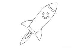 火箭简笔画如何画 火箭简笔画教程