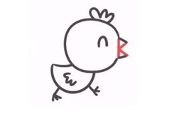 怎么画小鸡 一步一步教你画小鸡简笔画