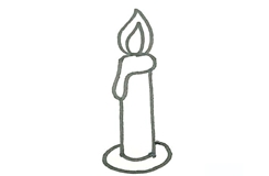 蜡烛如何画 蜡烛简笔画画法