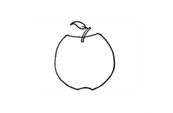 红苹果画法简单又漂亮 来学红苹果简笔画